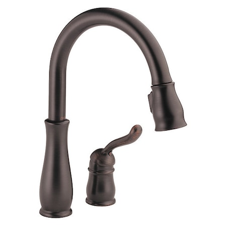 Delta Single, Handle Pull-Down Kitchen Faucet, 4" Mount, 2 Hole Commercial 978-RB-DST