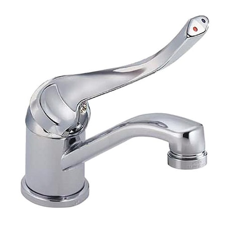 Delta Single Handle Single Hole Lavatory Faucet, Single Hole Mount, Chrome Single hole installation Hole 570LF-06ELH