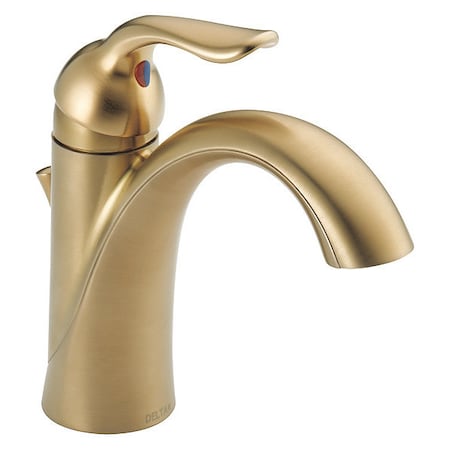 Delta Single Handle Single Hole Lavatory Faucet, Champagne Bronze 1 or 3 Hole 538-CZMPU-DST
