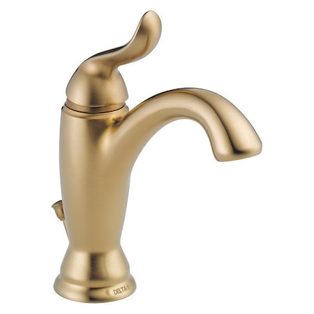 Delta Single Handle Single Hole Lavatory Faucet, Champagne Bronze 1 or 3-hole 4" installation Hole 594-CZMPU-DST
