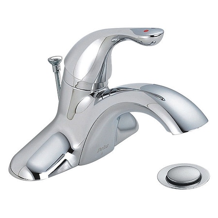 Delta Single Handle Centerset Lavatory Faucet, Chrome 3-hole 4" installation Hole 520LF-HGMHDF