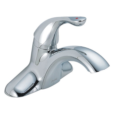 Delta Single Handle Centerset Lavatory Faucet, Chrome 3-hole 4" installation Hole 501LF-HGMHDF