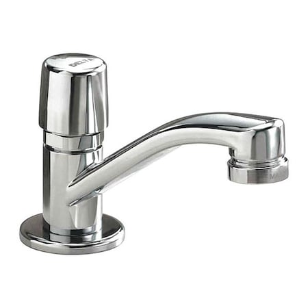 DELTA Metering Single Hole Mount, 1 Hole Bathroom Faucet, Chrome 701LF-HDF