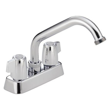Delta Dual Handle Laundry Specialty Faucet, 4" Mount, Chrome 2 or 3-hole 4" installation Hole 2131LF