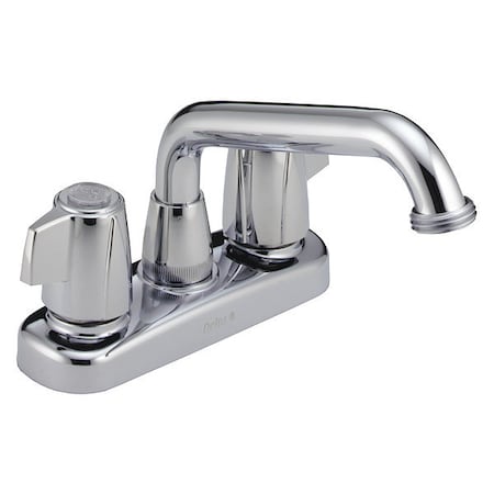 Delta Dual Handle Laundry Specialty Faucet, 4" Mount, Chrome 2 or 3-hole 4" installation Hole 2121LF