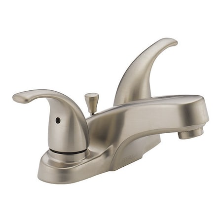 Delta Dual-Handle Centerset Lavatory Faucet, Brushed Nickel 3-hole 4" installation Hole P299628LF-BN