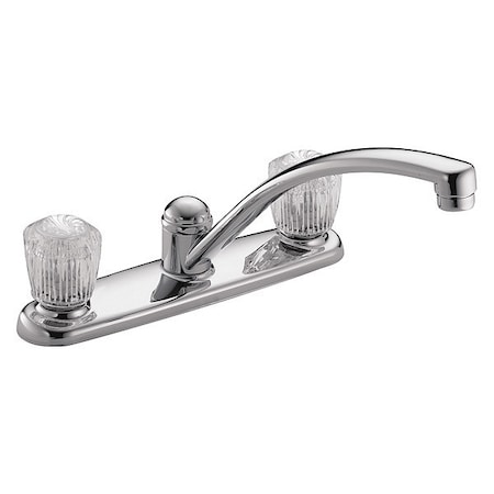 Delta Two Handle, Kitchen Faucet, 8" Mount, 3 Hole Commercial 2102LF