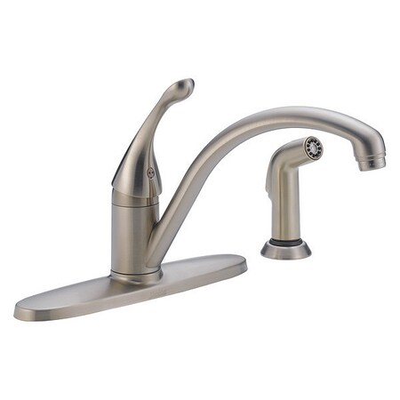 Delta 8" Mount, Commercial 4 Hole Water Efficient, Kitchen Faucet wSpray 440-SSWE-DST