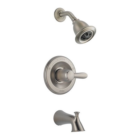 Delta Tub and Shower Trim, Stainless, Wall T14438-SSH2O