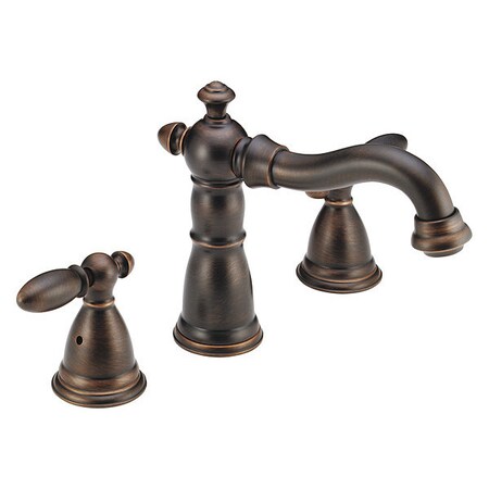 Delta Deck-Mount without Diverter Tub Filler Faucet, 8" - 16" Mount, Venetian Bronze 2755RB-616RB