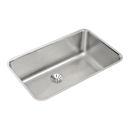 Elkay Sink, Undermount Mount, 0 Hole, Lustrous Satin ELUH281610PD