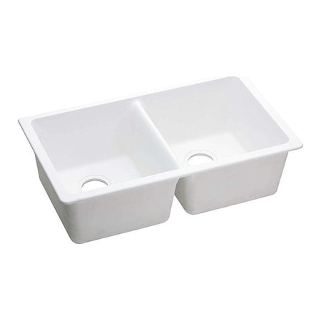 Elkay Sink, E-Granite, Undr ELGU3322WH0