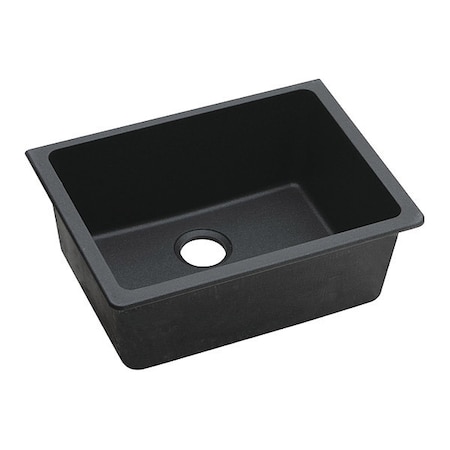 Elkay SINK, Undermount Mount, 0 Hole, Black ELGU2522BK0