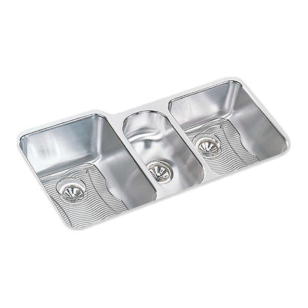 Elkay Sink, SS, Triple Bowl, Undr ELUH4020DBG