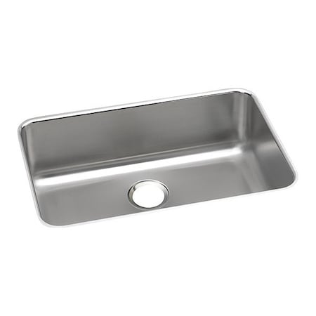 Elkay Sink, Undermount Mount, 0 Hole, Lustrous Satin ELUH2416