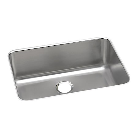 Elkay Sink, Undermount Mount, 0 Hole, Lustrous Satin ELUH241610
