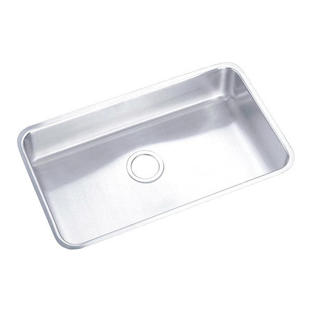 Elkay Sink, Undermount Mount, 0 Hole, Lustrous Satin ELUH2816