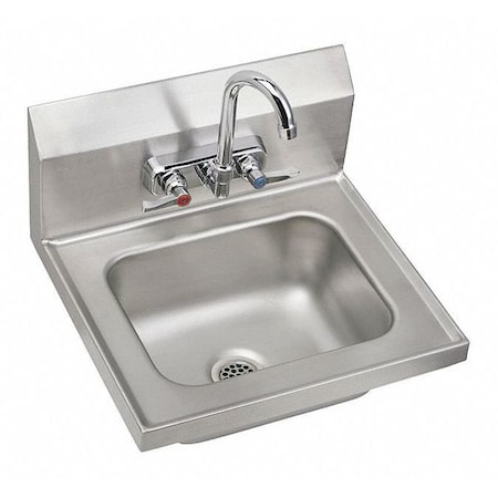 Elkay Hand Sink 12 in x 9-1/4 in, 2, Wall Hung, 20 ga. 304 Stainless Steel CHSB1716C