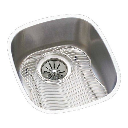 Elkay Sink, 18 Ga, SS, 14.25x15.75x5.9375", Undr ELUH1113DBG