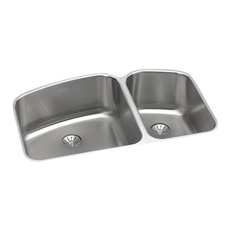 Elkay Sink, 18 Ga, SS, 32.75x21x9, Undr ELUH31229RPD