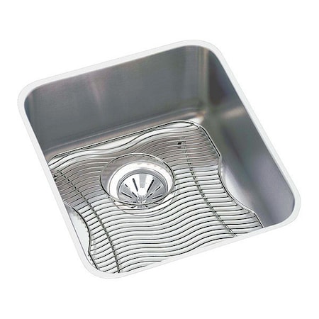 Elkay Sink, 18 Ga, SS, 16x18.5x7.875", Undr ELUH1316DBG