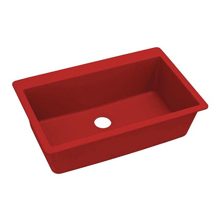 Elkay Sink, Drop-In Mount, Pre-scored for up to 5 Hole, Maraschino ELXR13322MA0