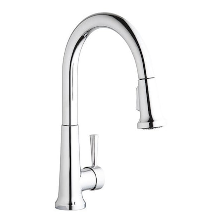Elkay Faucet, Pull-Down, Kitchen, Single Hole Only Mount, Chrome 1 Hole LK6000CR