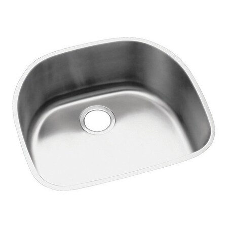 Elkay Sink, Undermount Mount, 0 Hole, Lustrous Satin ELUH2118