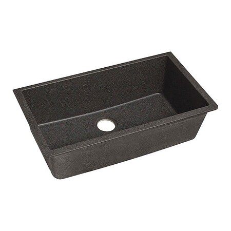 Elkay Sink, Undermount Mount, 0 Hole, Black Shale Finish ELGRU13322BS0