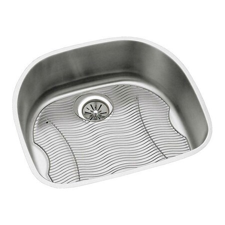 Elkay Sink, Undermount Mount, 0 Hole, 21" x 18.625", Lustrous Satin ELUH2118DBG