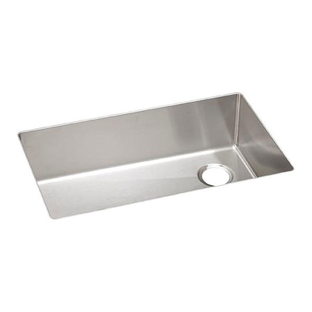 Elkay Sink, Undermount Mount, 0 Hole, 30" x 17", Polished Satin ECTRU30179RT