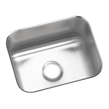 Elkay Sink, Undermount Mount, 0 Hole, Lustrous Satin ELUH129