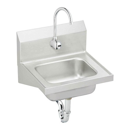 Elkay 15-1/2" W x 16-3/4" L x Wall Hung, 20 ga. 304 Stainless Steel, Sink CHS1716SACTMC