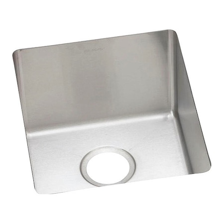 Elkay Sink, Undermount Mount, 0 Hole, Polished Satin EFRU131610T