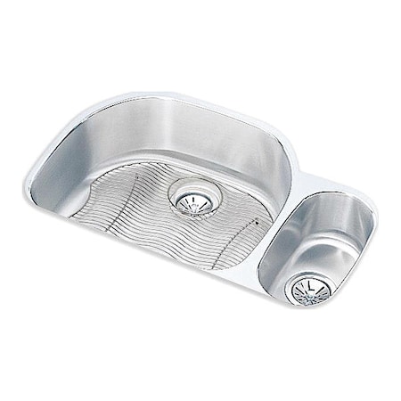Elkay Sink, Sink Kits|Undermount Mount, Lustrous Satin Finish ELUH322110RDBG