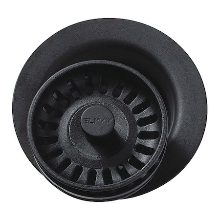 Elkay Flange, Polymer, Basket Strainer, Caviar LKQD35CA