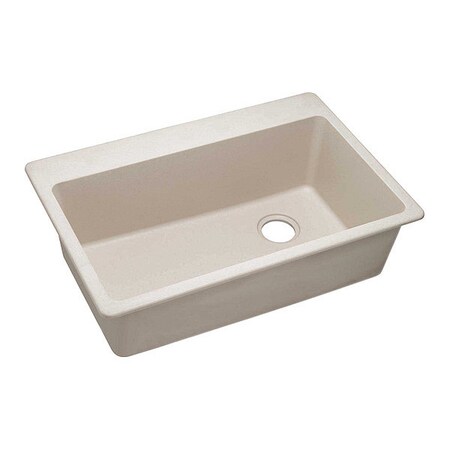 Elkay Sink, Drop-In Mount, Pre-scored for up to 7 Hole, Bisque ELG13322BQ0