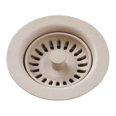 Elkay Strainer, Polymer Drain, Putty LKQS35PT