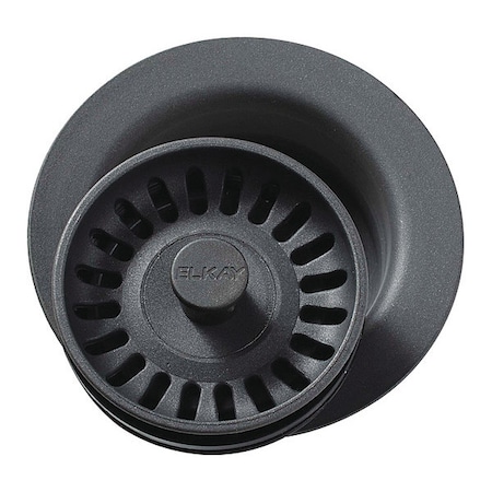 Elkay Flange, Polymer, Basket Strainer, Charcoal LKQD35CH