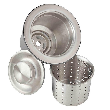 Elkay Drain Fittng, 3.5", Strainr Bskt, Brass LKDD