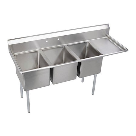 Elkay Sink, Scullery Mount, 1 Set, On Center Hole, #4 Finish 14-3C16X20-R-18X