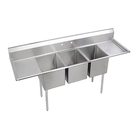Elkay Sink, Scullery Mount, 1 Set, On Center Hole, #4 Finish 3C20X28-2-24X