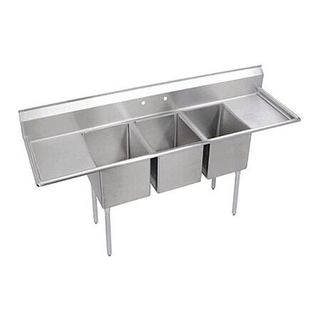 Elkay Sink, Scullery Mount, 1 Set, On Center Hole, #4 Finish 3C18X18-2-24X