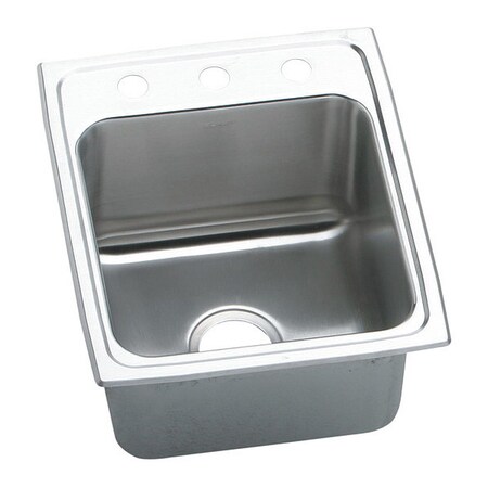 Elkay Sink, SS, 17x22x10.1", Top DLRQ1722100