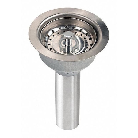 Elkay Drain Fitting, 3.5", SS, Body, Strainr, Matte LKJ35