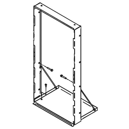 Elkay Accessory-Mounting Frame, 0 Hole, Galvanized Steel Finish MFWS100