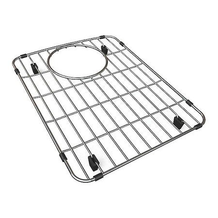 Elkay SS, 11x14-5/8x1" Bottom Grid, 0 Hole, Polished Stainless Steel Finish LKOBG1115SS