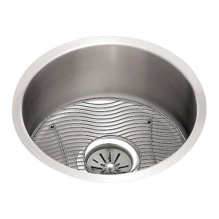 Elkay Sink, Sink Kits|Undermount Mount, Lustrous Satin Finish ELUH16FBDBG