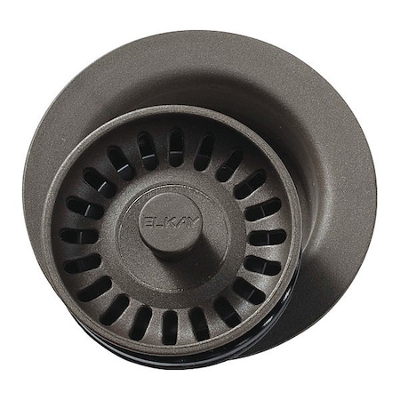 Elkay Flange, Polymer, Basket Strainer, Chestnut LKQD35CN