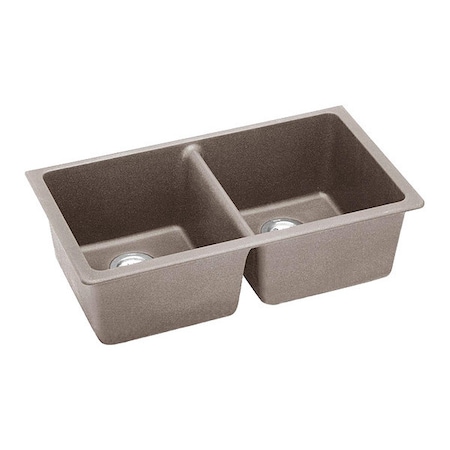 Elkay Sink, 33x18.5x9.5", Undr, Greige ELGU3322GR0
